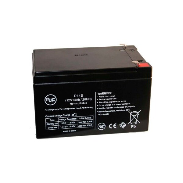 Battery Clerk AJC Shoprider Xtralite Jiffy (UL7WR UL7WRII) 12V 15Ah Wheelchair Battery AJC-D14S-B-0-143471 - main